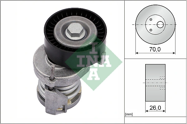 Belt Tensioner, V-ribbed belt